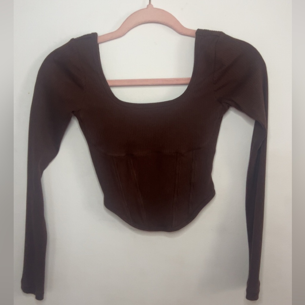 Victoria's Secret Chocolate Brown Long Sleeve Top